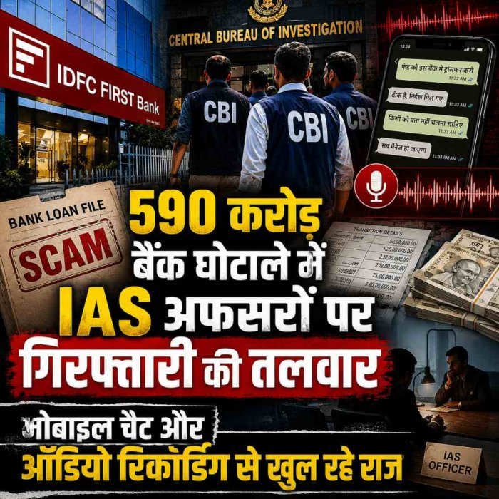 590 करोड़ बैंक घोटाले में IAS अफसरों पर गिरफ्तारी की तलवार