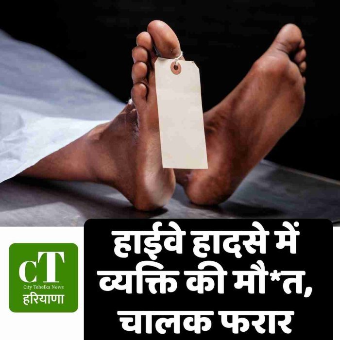 हाईवे हादसे में व्यक्ति की मौत, चालक फरार