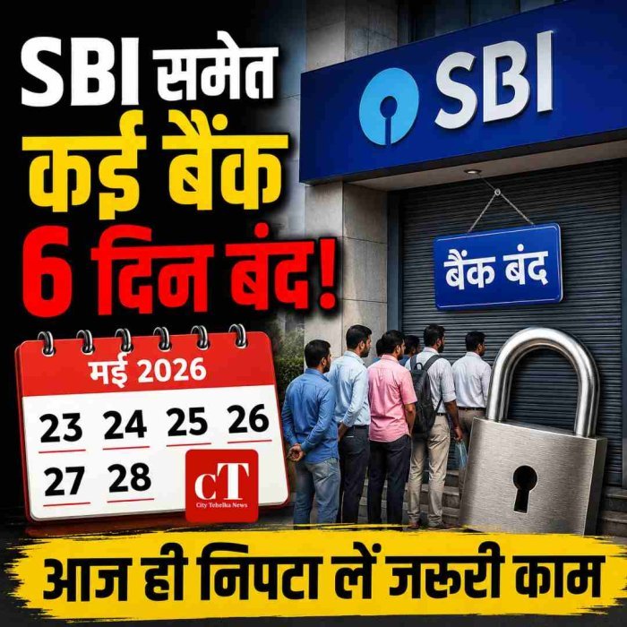 SBI समेत कई बैंक 6 दिन रहेंगे प्रभावित, आज ही निपटा लें जरूरी काम