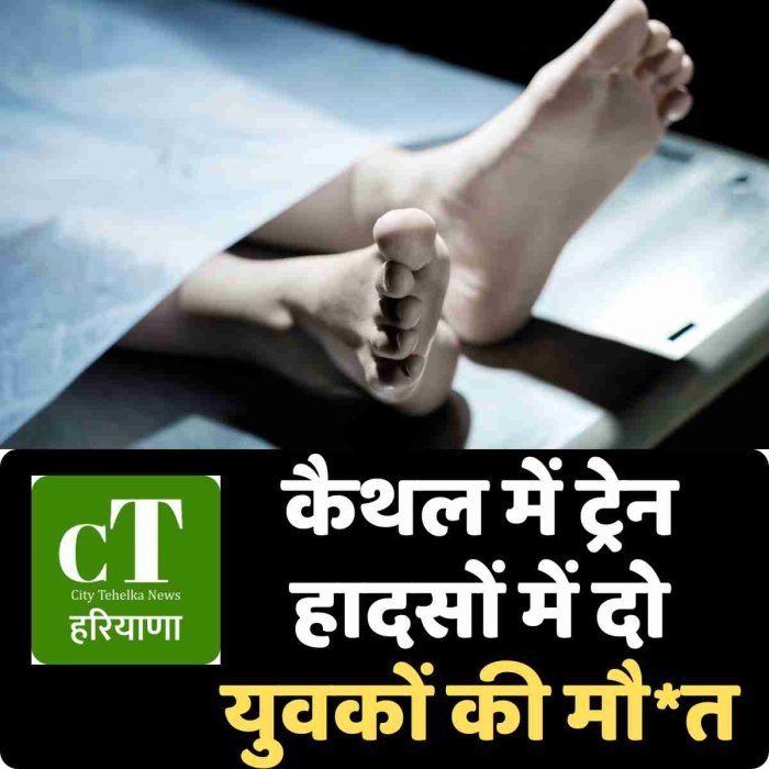 कैथल में ट्रेन हादसों में दो युवकों की मौत