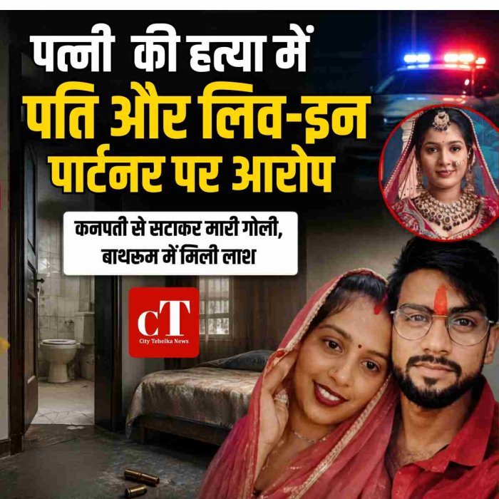 पत्नी की हत्या में पति और लिव-इन पार्टनर पर आरोप