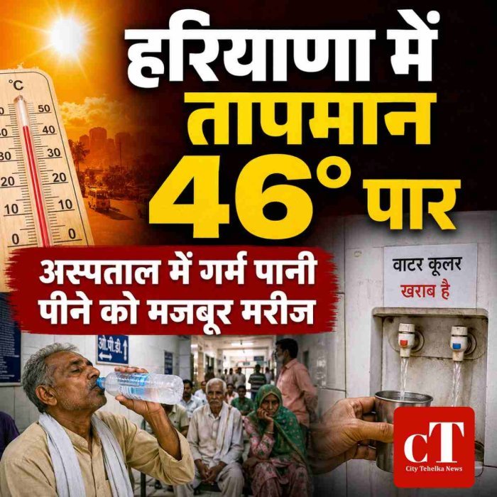 हरियाणा में तापमान 46 डिग्री पार, रोहतक सबसे गर्म शहर बना