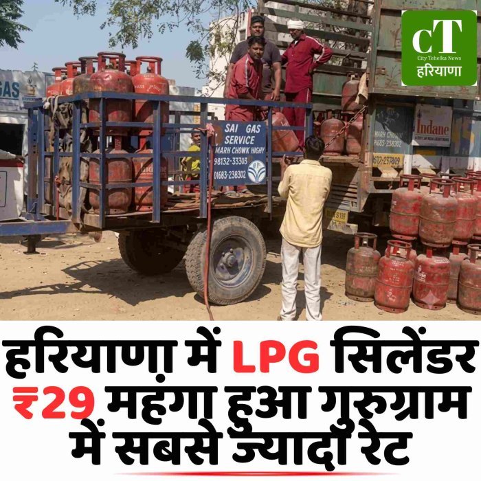हरियाणा में LPG सिलेंडर ₹29 महंगा हुआ