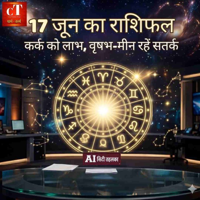 Aaj Ka Rashifal 17 June 2026: कर्क को पुराने मित्र से बिजनेस में होगा बंपर फायदा