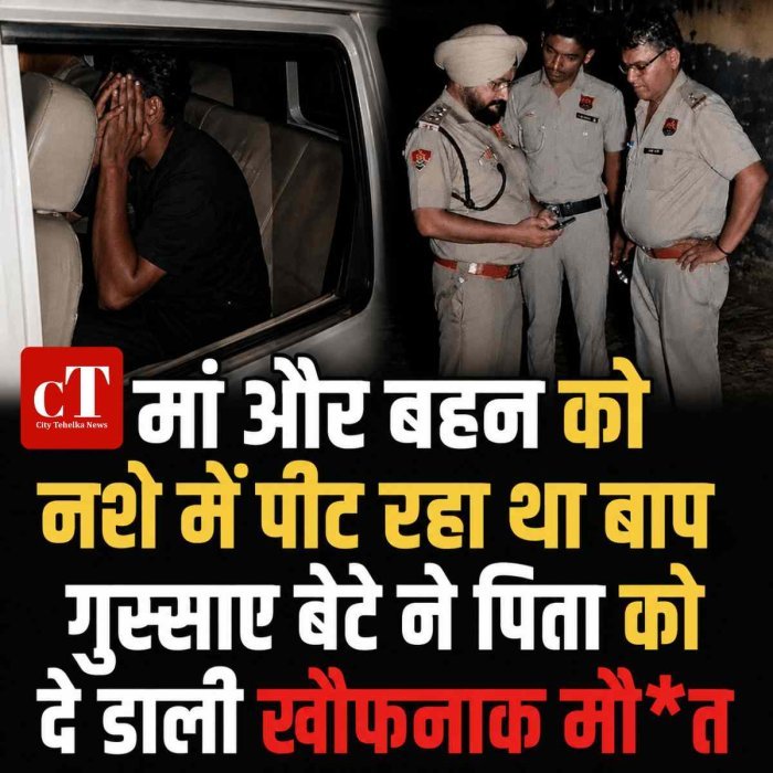 Murder: मां और बहन को नशे में पीट रहा था बाप, गुस्‍साए बेटे ने पिता को दे डाली खौफनाक मौ*त