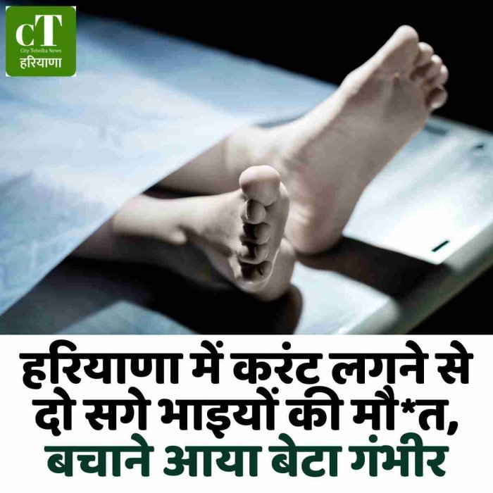 हरियाणा में करंट लगने से दो सगे भाइयों की मौ*त, बचाने आया बेटा गंभीर