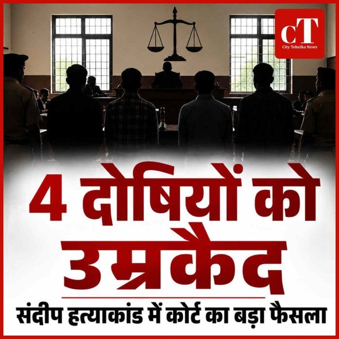 संदीप हत्याकांड में बड़ा फैसला, 4 दोषियों को उम्रकैद; कोर्ट ने लगाया ₹35-35 हजार जुर्माना