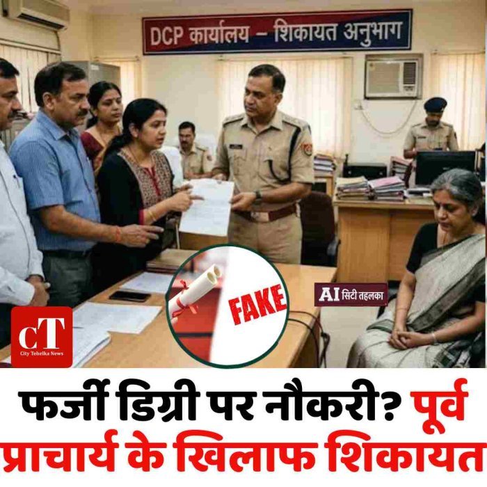 फर्जी डिग्री पर नौकरी? पूर्व प्राचार्य के खिलाफ शिकायत