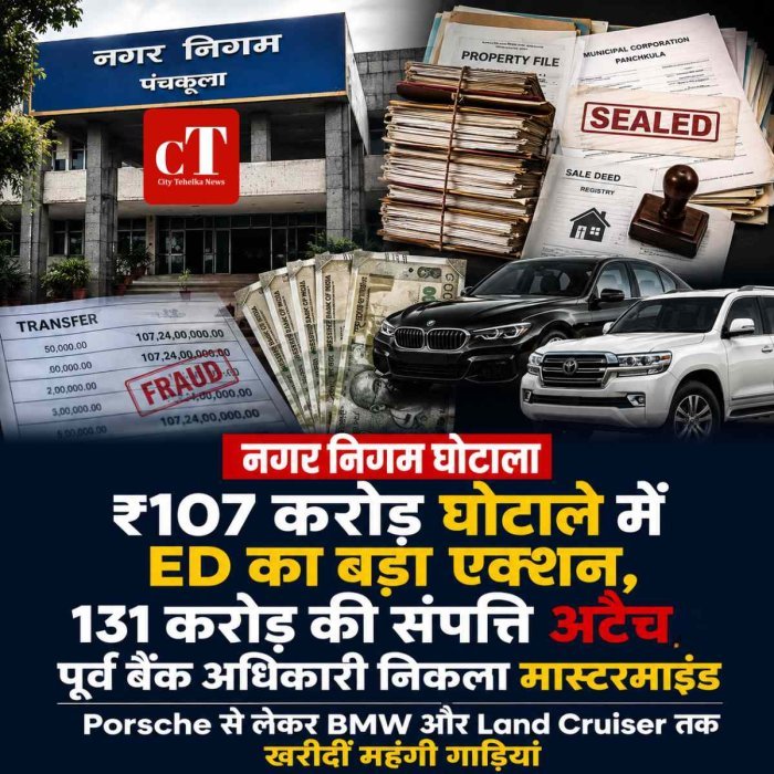 ₹107 करोड़ घोटाले में ED का बड़ा एक्शन, 131 करोड़ की संपत्ति अटैच; पूर्व बैंक अधिकारी निकला मास्टरमाइंड