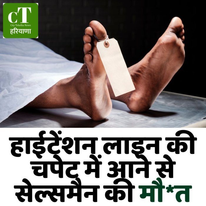 हाईटेंशन लाइन की चपेट में आने से सेल्समैन की मौ*त