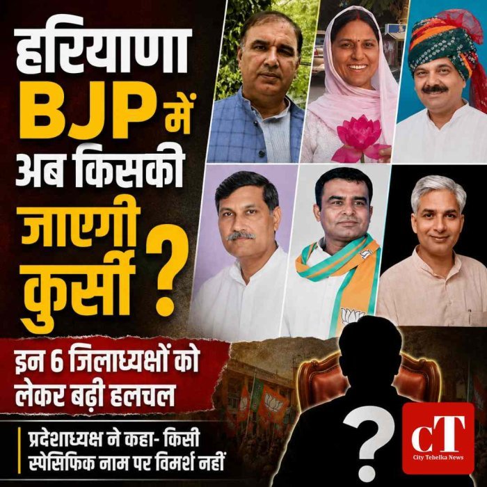 हरियाणा BJP में अब किसकी जाएगी कुर्सी? अब इन 6 जिलाध्यक्षों को लेकर बढ़ी हलचल