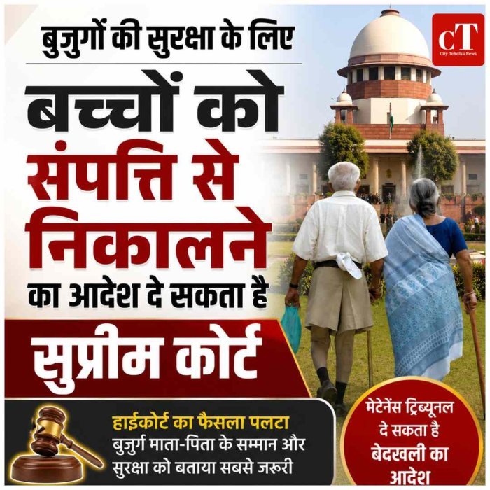 बुजुर्गों की सुरक्षा और भलाई के लिए ट्रिब्यूनल बच्चों को संपत्ति से निकालने का आदेश दे सकता है:  सुप्रीम कोर्ट