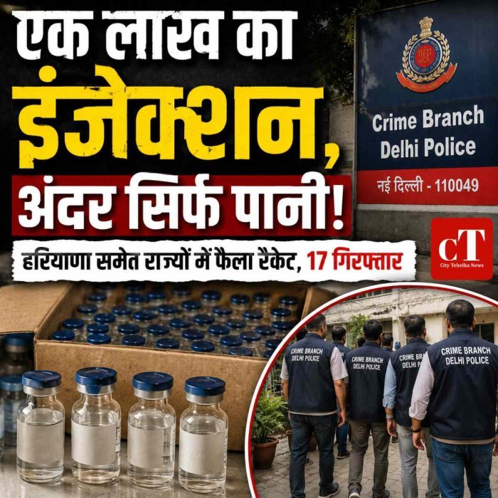 एक लाख का कैंसर इंजेक्शन, अंदर निकला सिर्फ पानी; हरियाणा समेत राज्यों में फैला रैकेट, 17 गिरफ्तार