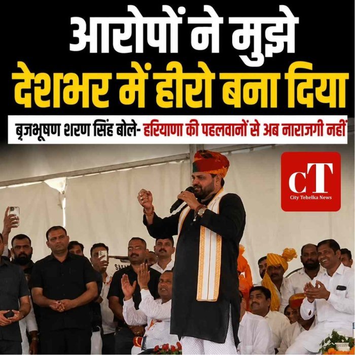 आरोपों ने मुझे देशभर में हीरो बना दिया, बृजभूषण शरण सिंह बोले- हरियाणा की पहलवानों से अब नाराजगी नहीं