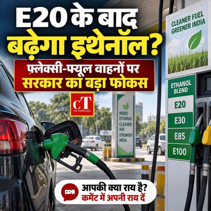 E20 से आगे बढ़ेगी सरकार? फ्लेक्सी-फ्यूल वाहनों पर जोर, ज्यादा इथेनॉल ब्लेंडिंग की तैयारी