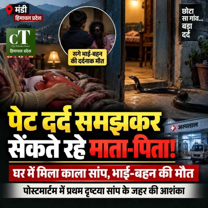 पेट दर्द समझकर बच्चे को सेंकते रहे माता-पिता, घर में मिला काला सांप; भाई-बहन की मौत