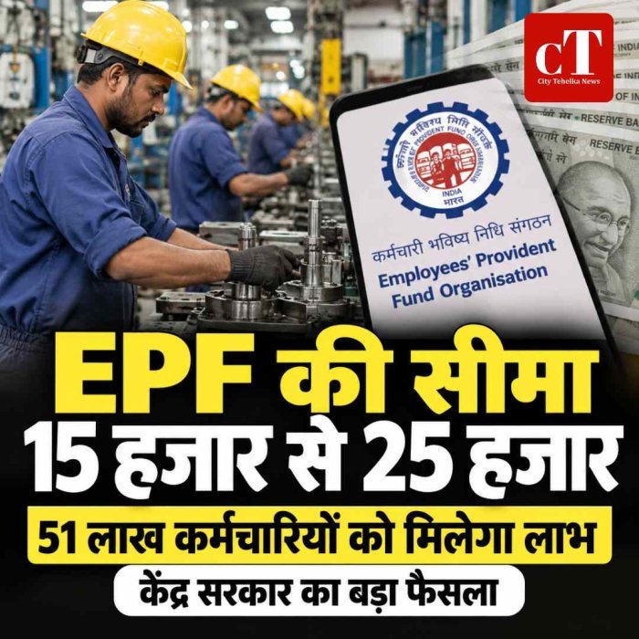 EPF Salary Ceiling: कर्मचारियों के लिए बड़ा फैसला, 15 हजार से बढ़कर 25 हजार हुई वेतन सीमा