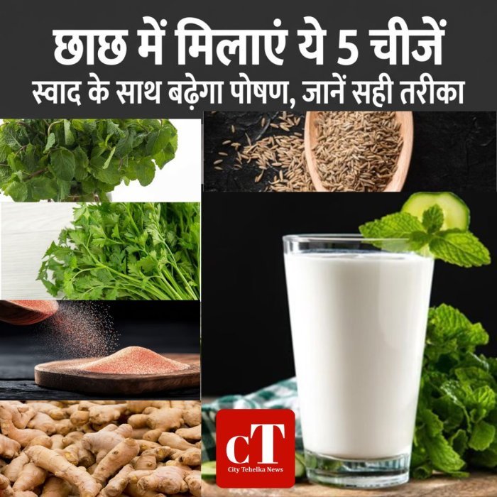 छाछ में मिलाएं ये 5 चीजें,स्वाद के साथ बढ़ेगा पोषण, जानें सही तरीका