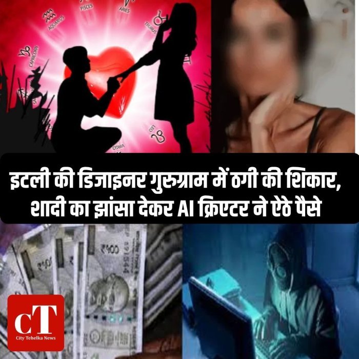 इटली की डिजाइनर गुरुग्राम में ठगी की शिकार, शादी का झांसा देकर AI क्रिएटर ने ऐठे पैसे