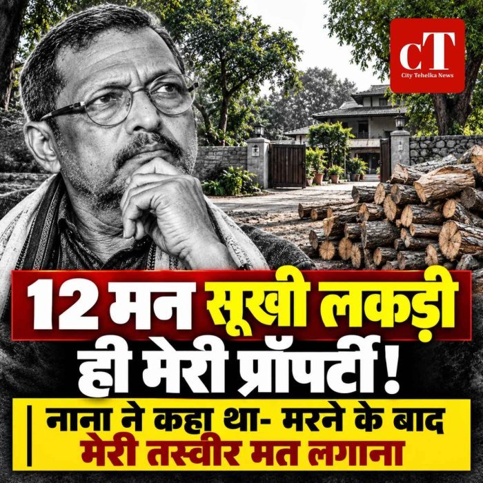 12 मन सूखी लकड़ी ही मेरी प्रॉपर्टी है’, नाना पाटेकर ने कहा था- मरने के बाद मेरी तस्वीर मत लगाना