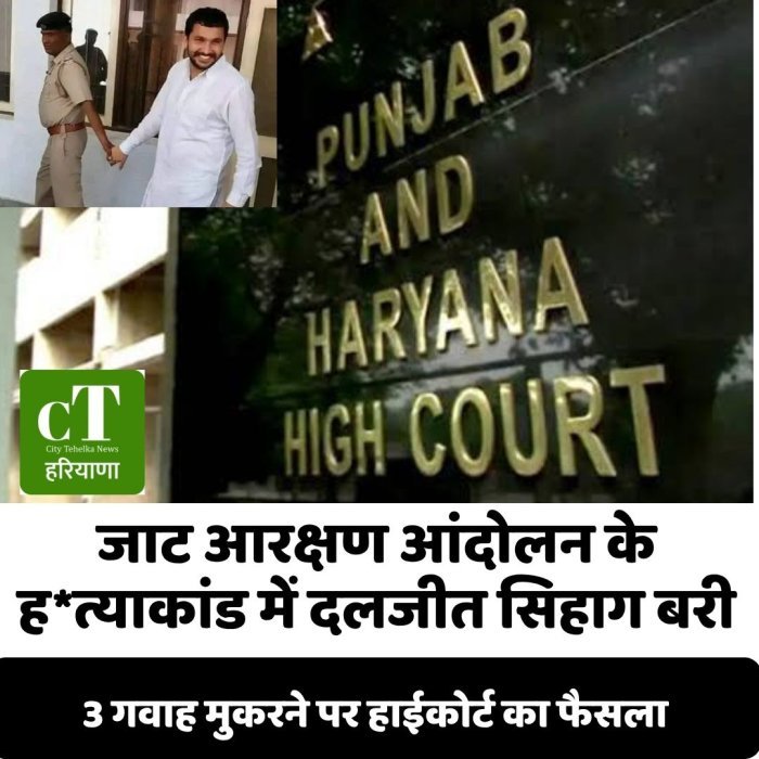 जाट आरक्षण आंदोलन के ह*त्याकांड में दलजीत सिहाग बरी, 3 गवाह मुकरने पर हाईकोर्ट का फैसला