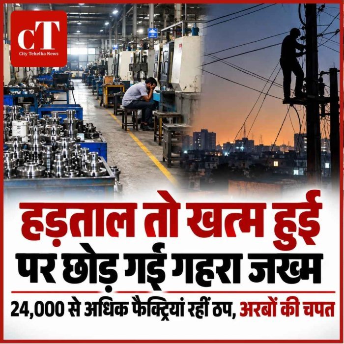 हड़ताल तो खत्म हुई, पर छोड़ गई गहरा जख्म: 24,000 से अधिक फैक्ट्रियां रहीं ठप, अरबों की चपत