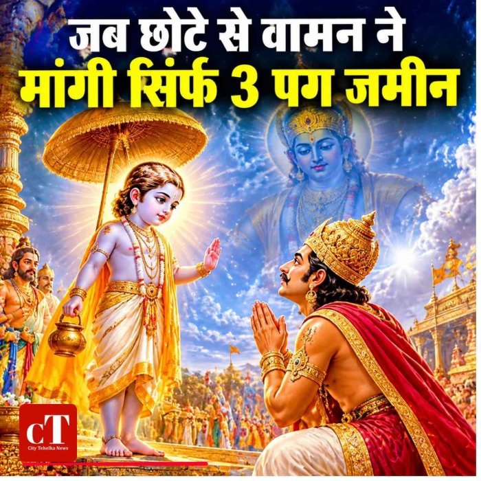 जब भगवान विष्णु ने तीन कदम में नाप लिया पूरा संसार, राजा बलि के सामने प्रकट हुआ वामन अवतार